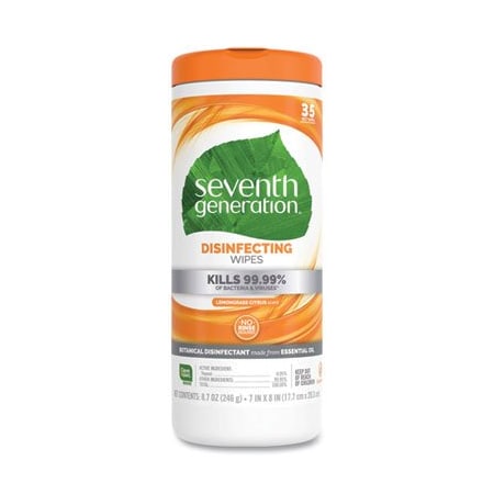 Seventh Generation SeventhGen, Botanical Disinfecting Wipes, 8 X 7, White, 420PK 22812
